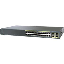 Switch Cisco Catalyst 2960 , WS-C2960+24TC-BR= , 24 portas 10/100 + 2T/SFP LAN Base, Uplink 2 ,Adequado para camada: 2 , Fast Ethernet 